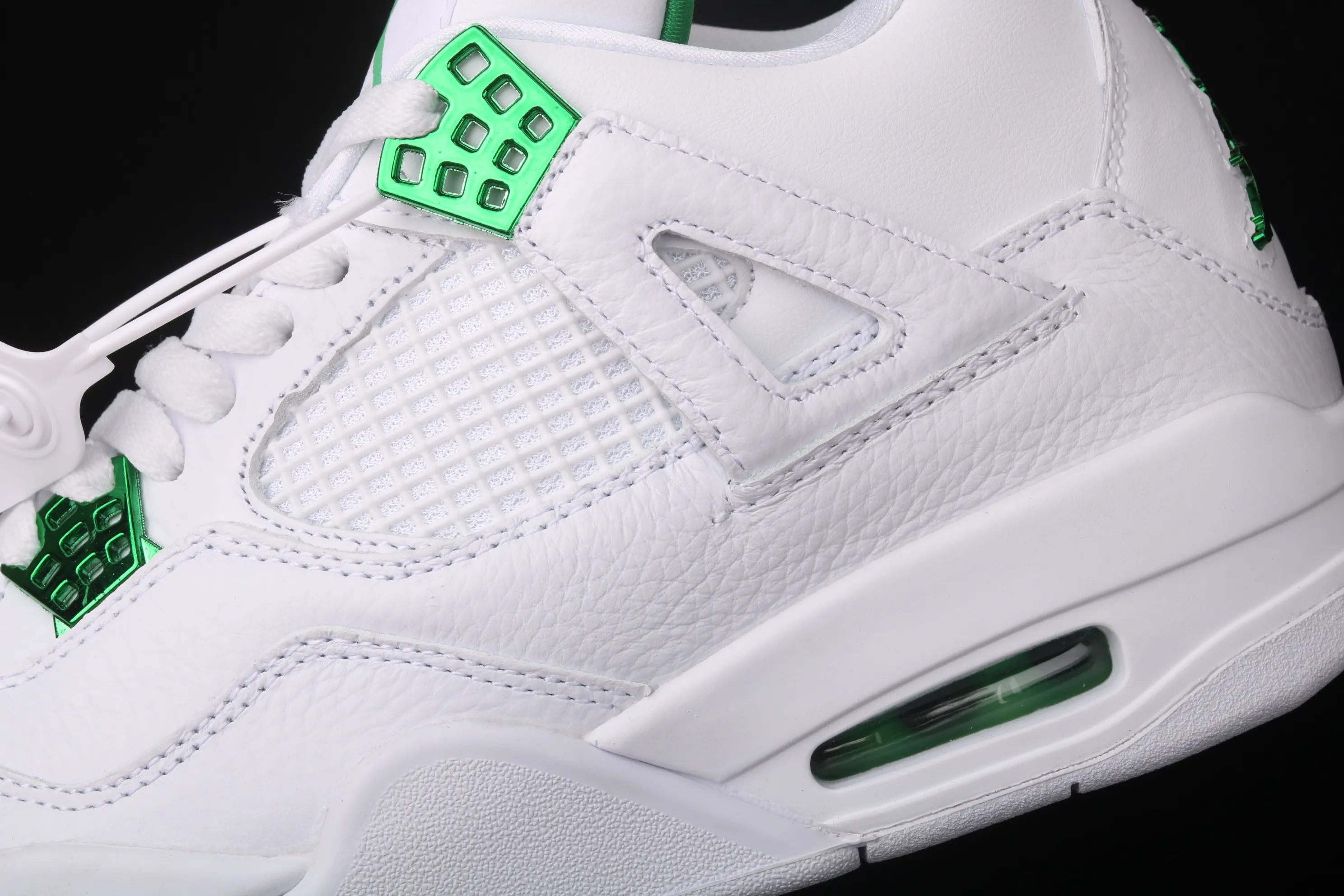 All categories Air Jordan Jordan series basketball shoes Air Jordan 4 Air Jordan 4 "Pine Green" AJ4 Joe 4 white and green CT8527-113